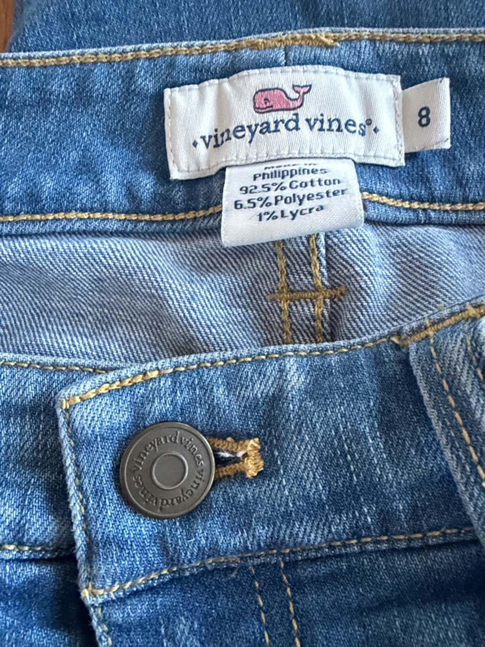 Vineyard Vines Blue Denim Jeans – Women’s Size 8 – Classic Straight Leg - Picture 4 of 4